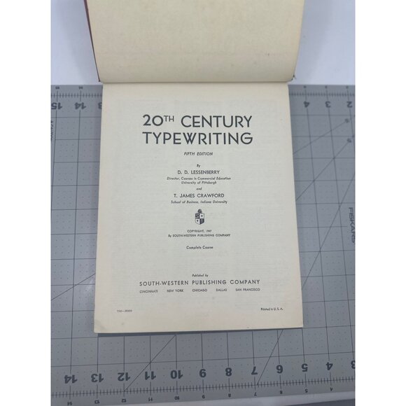 20th Century Typewriting 5th Edition 1947 D.D Lessenberry Crawford South-Western - Picture 6 of 13